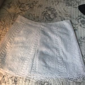 A&F White Lace Skirt